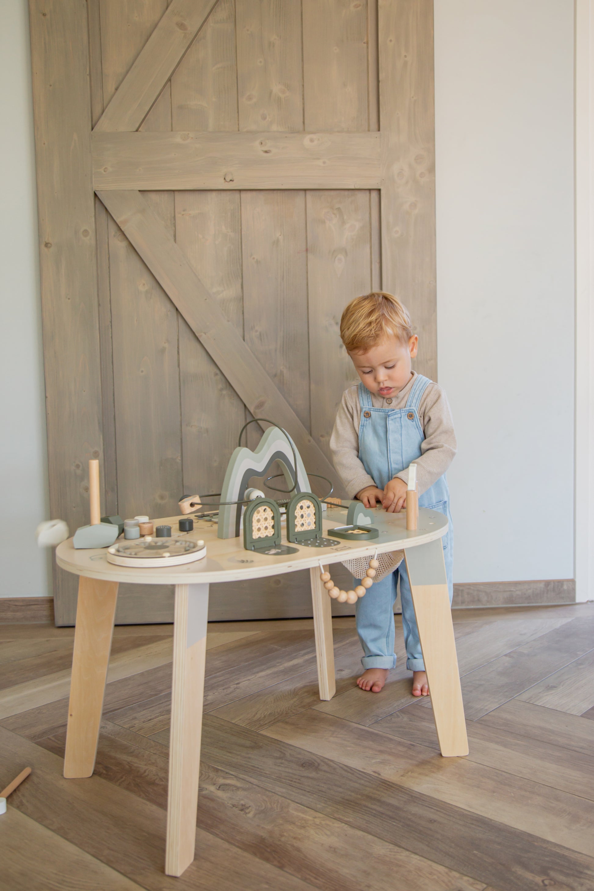 Label Label Label Label Activiteitentafel - Olive Green - Decomusy