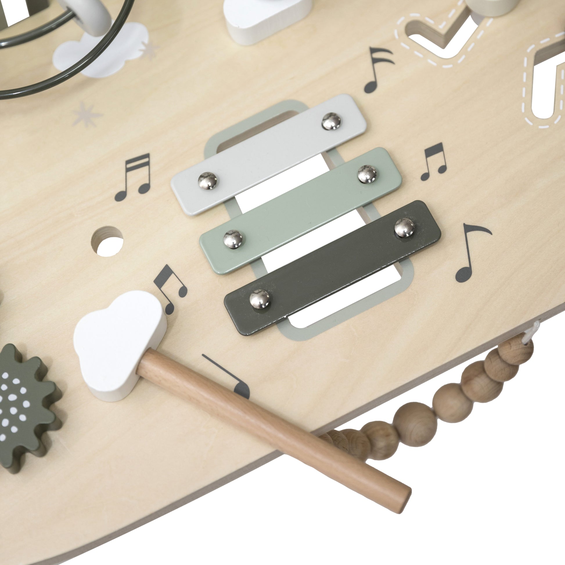 Label Label Label Label Activiteitentafel - Olive Green - Decomusy
