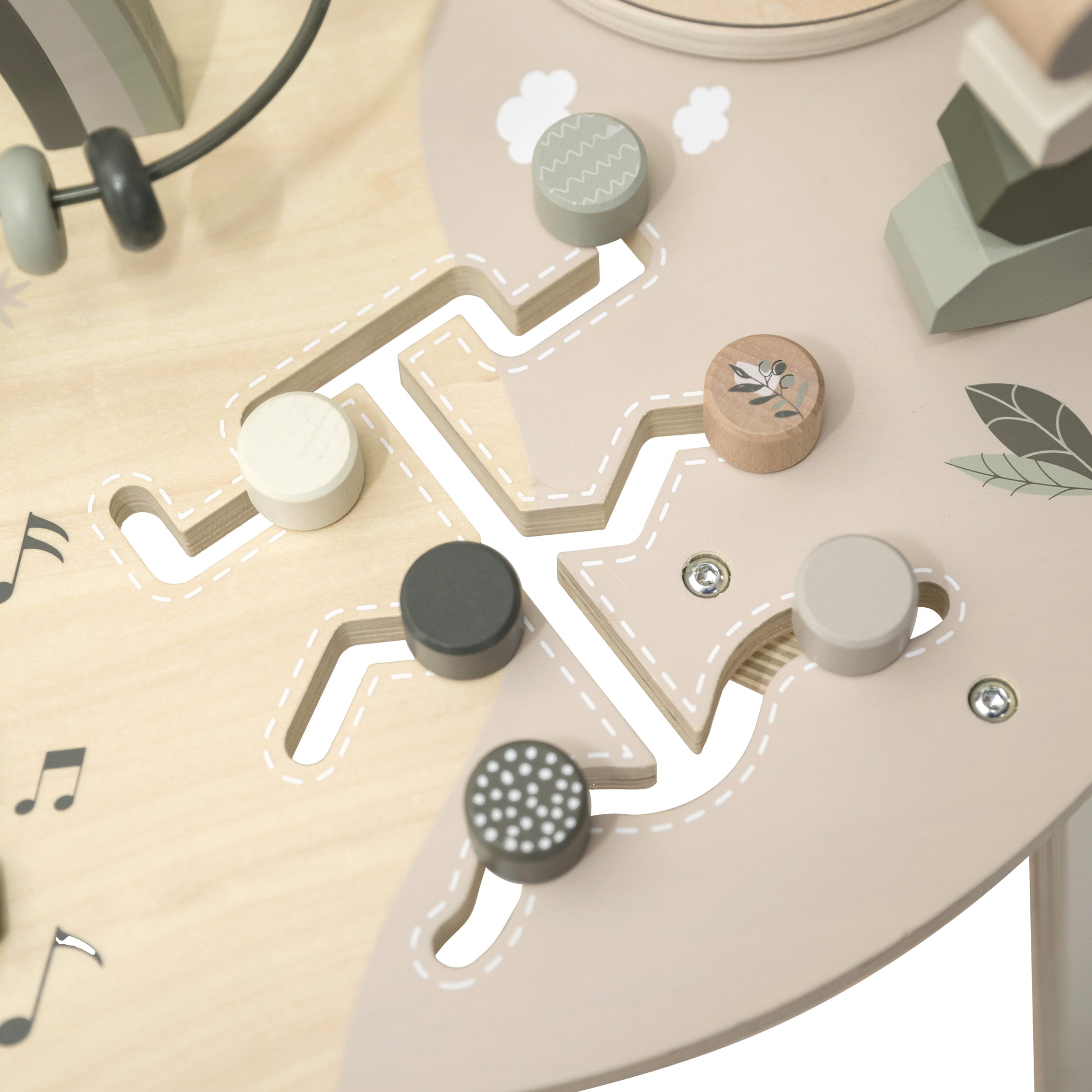 Label Label Label Label Activiteitentafel - Olive Green - Decomusy