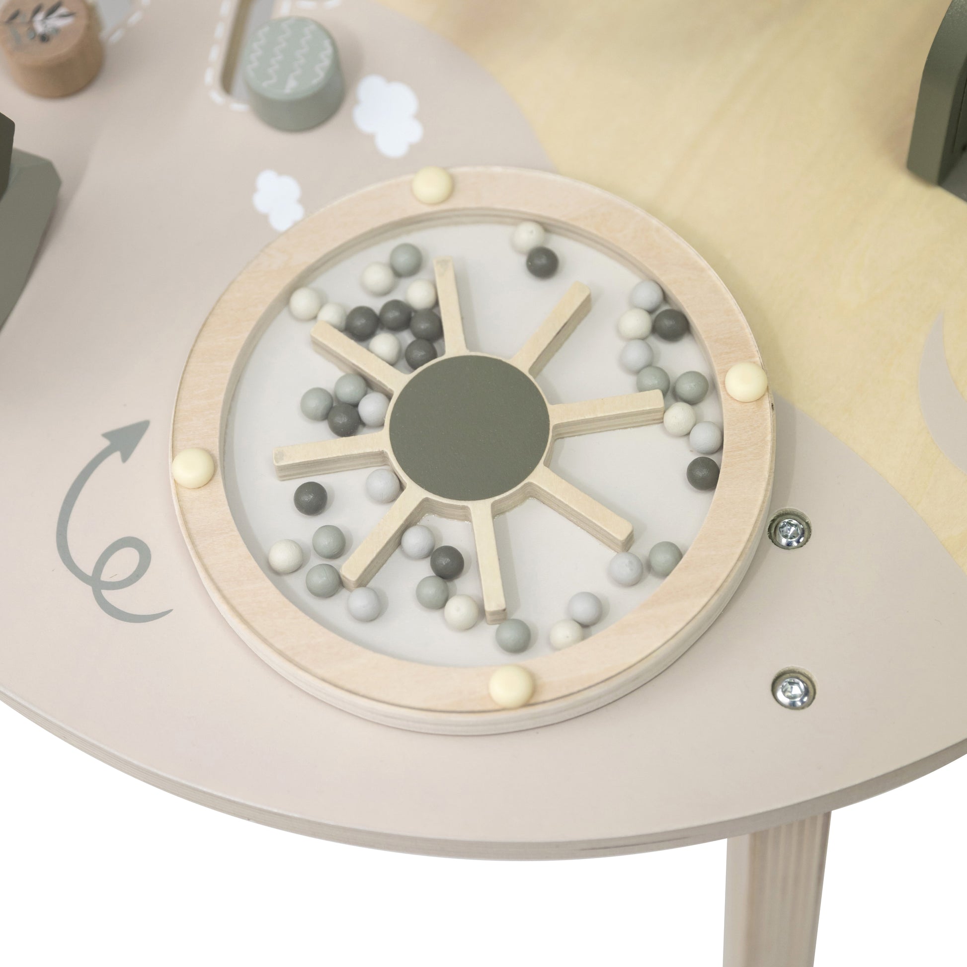 Label Label Label Label Activiteitentafel - Olive Green - Decomusy