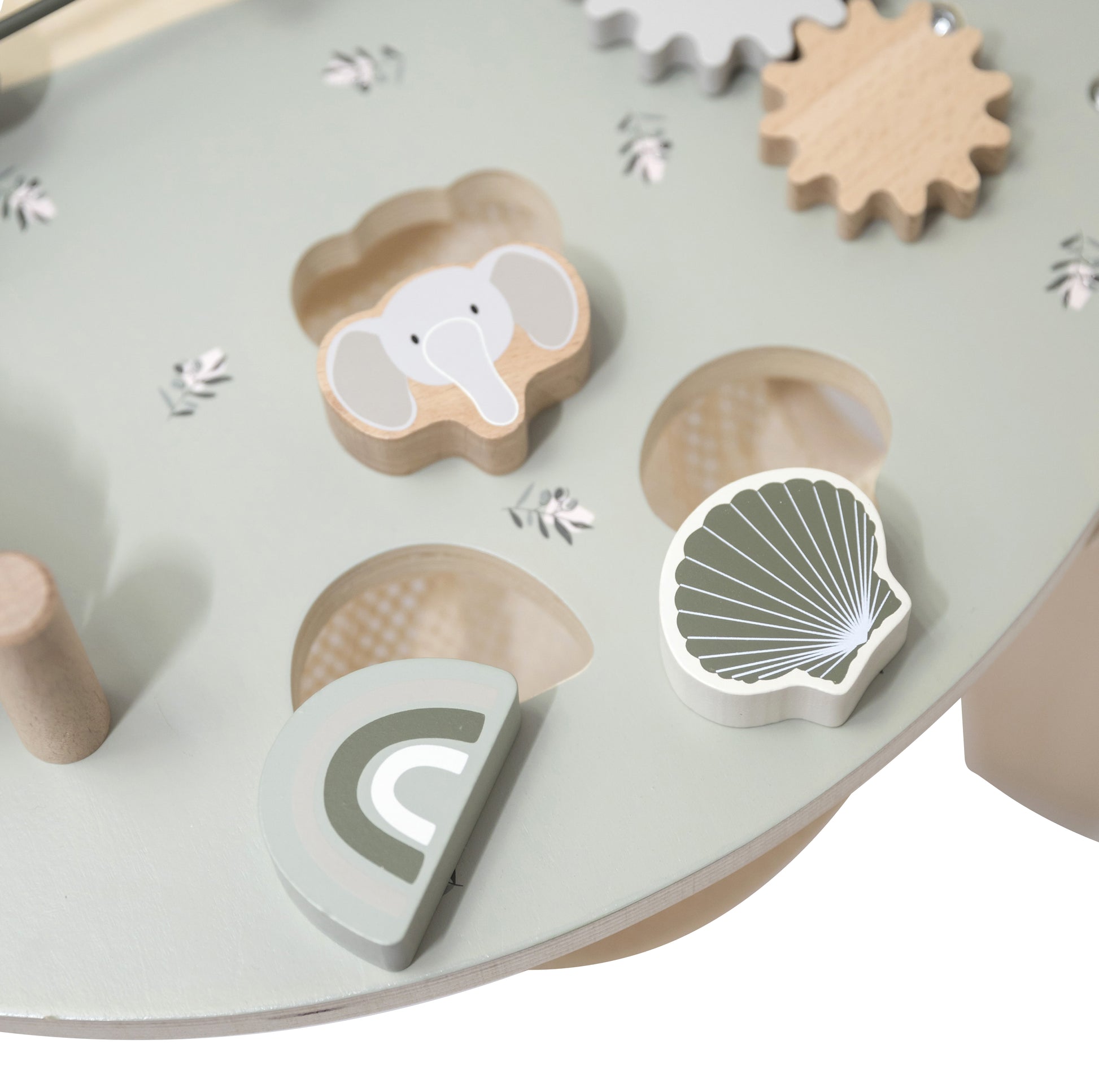 Label Label Label Label Activiteitentafel - Olive Green - Decomusy