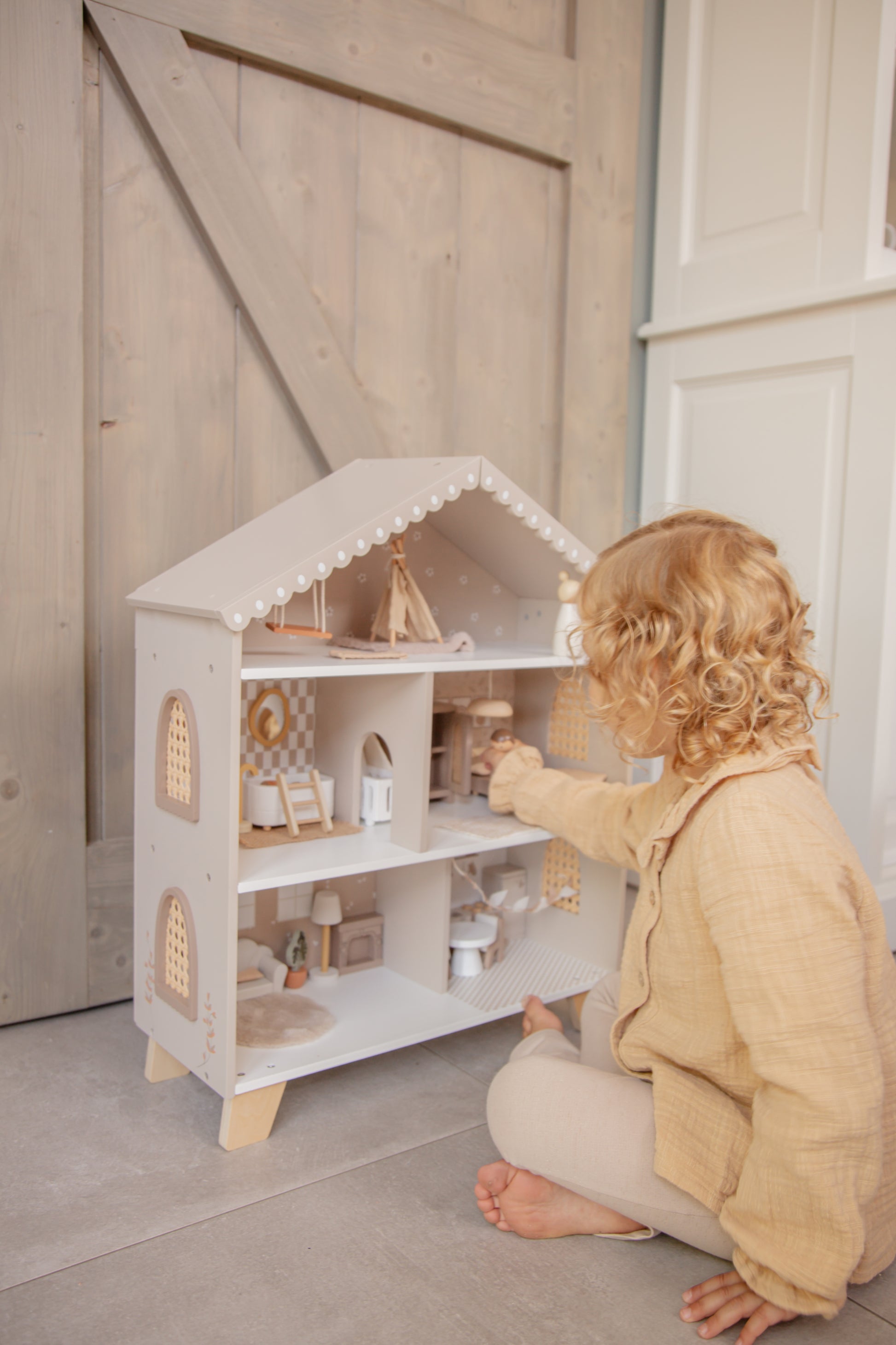 Label Label Label Label Doll House - Poppenhuis - Nougat - Decomusy