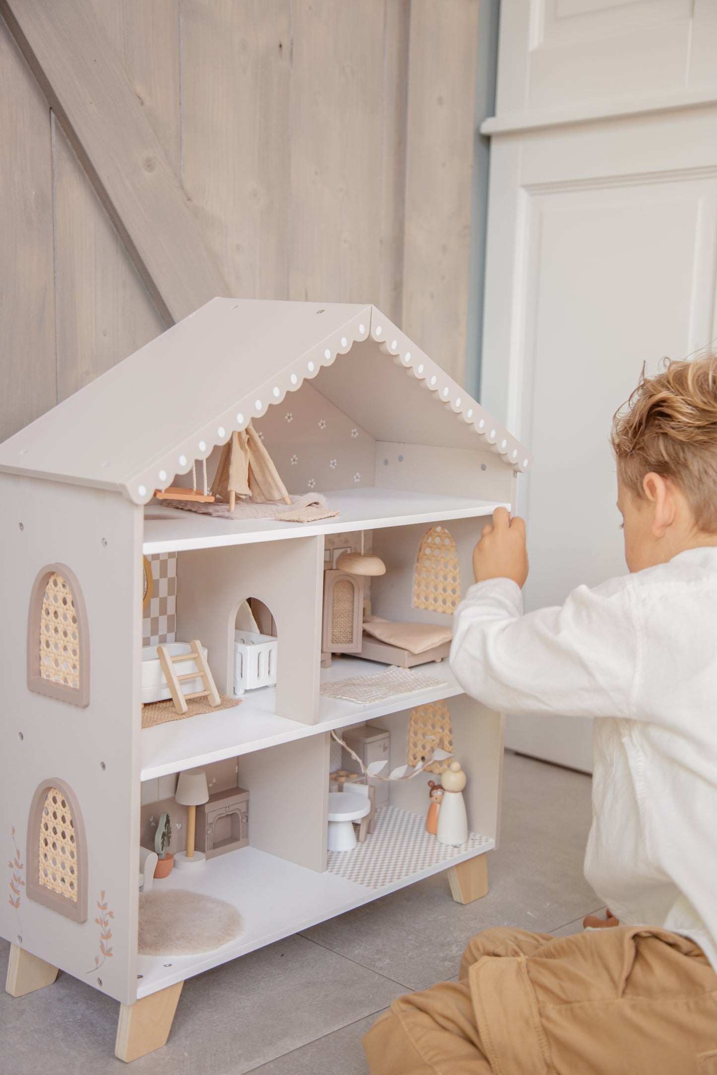Label Label Label Label Doll House - Poppenhuis - Nougat - Decomusy