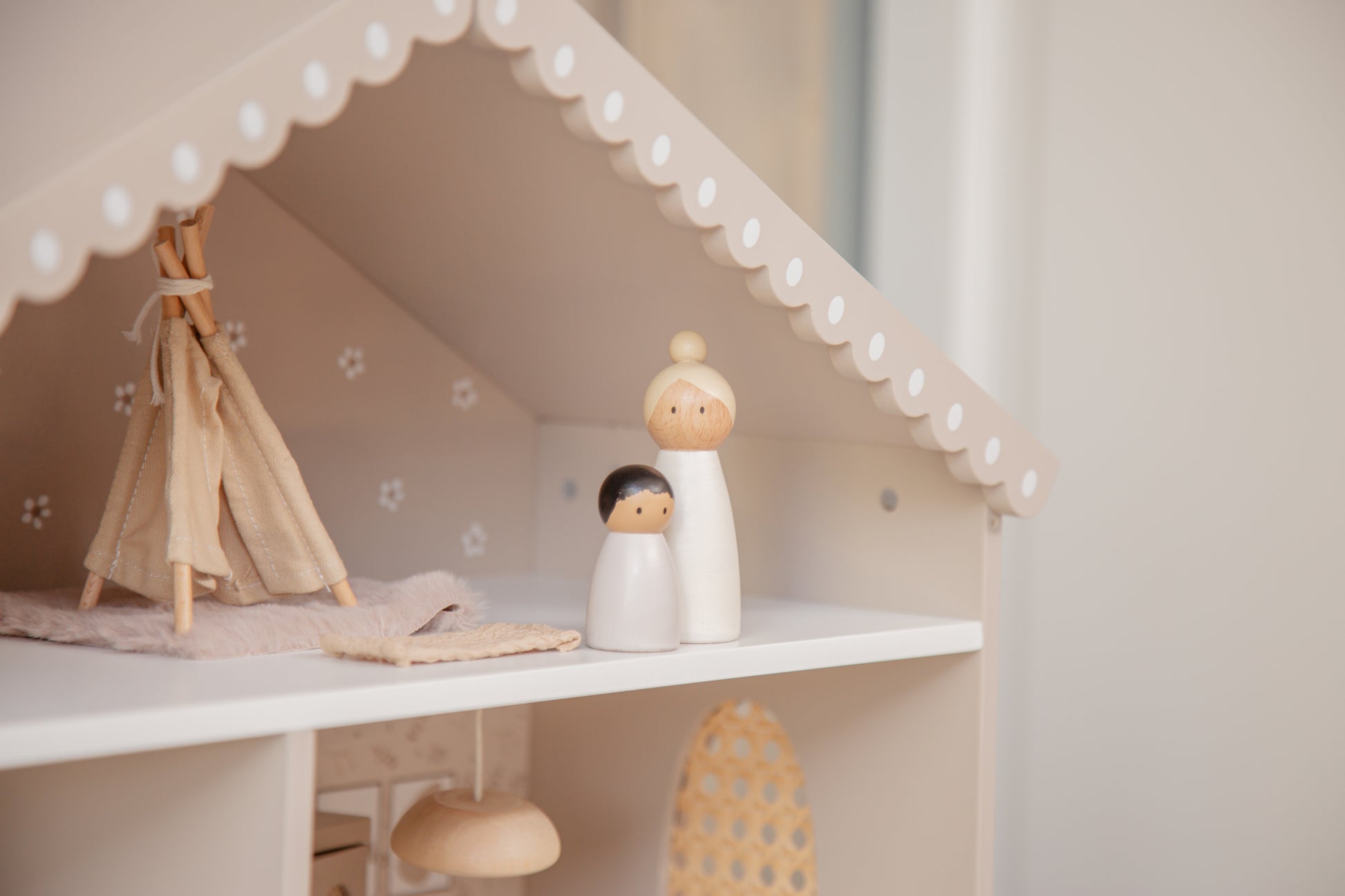 Label Label Label Label Doll House - Poppenhuis - Nougat - Decomusy