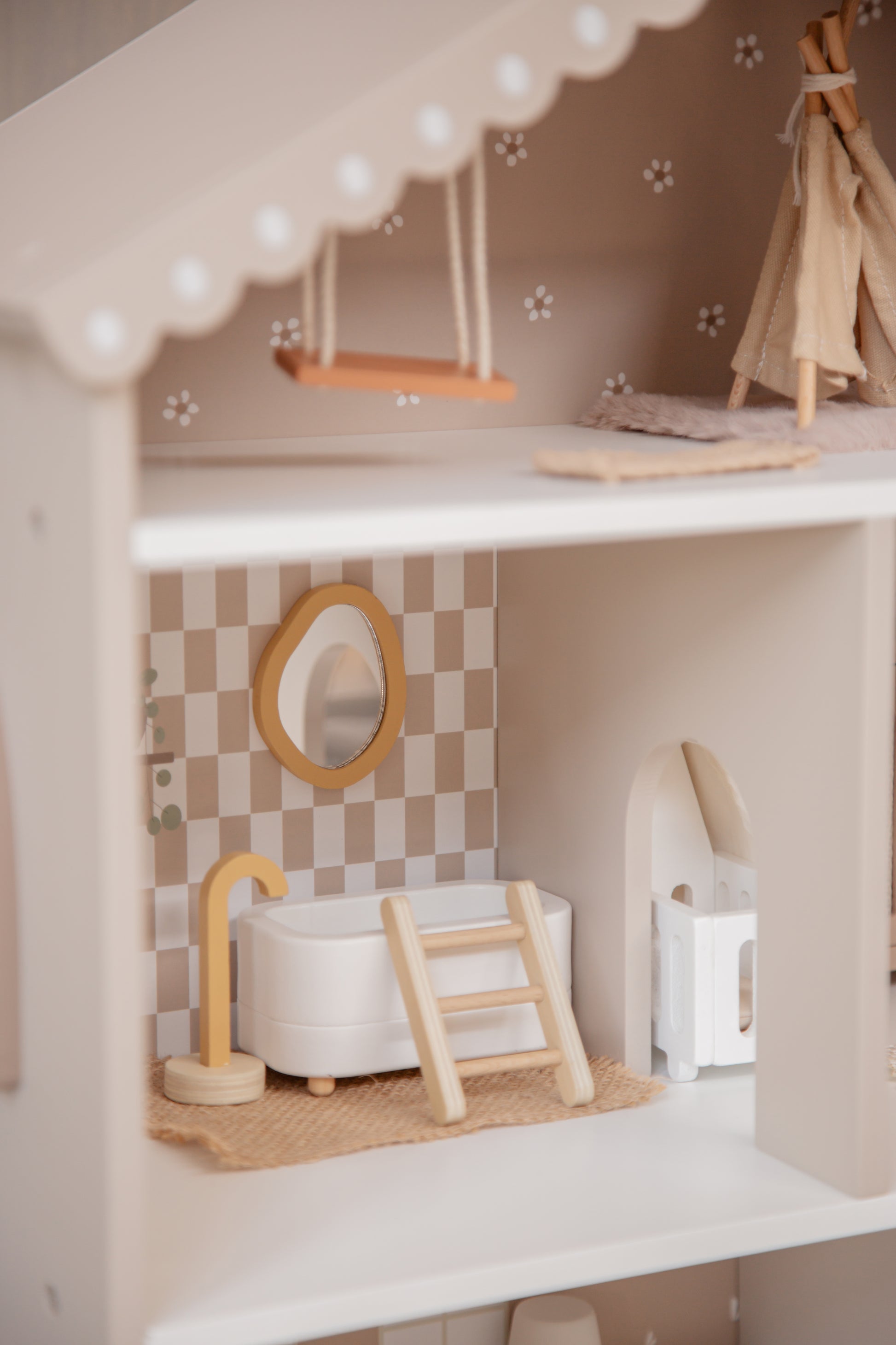 Label Label Label Label Doll House - Poppenhuis - Nougat - Decomusy