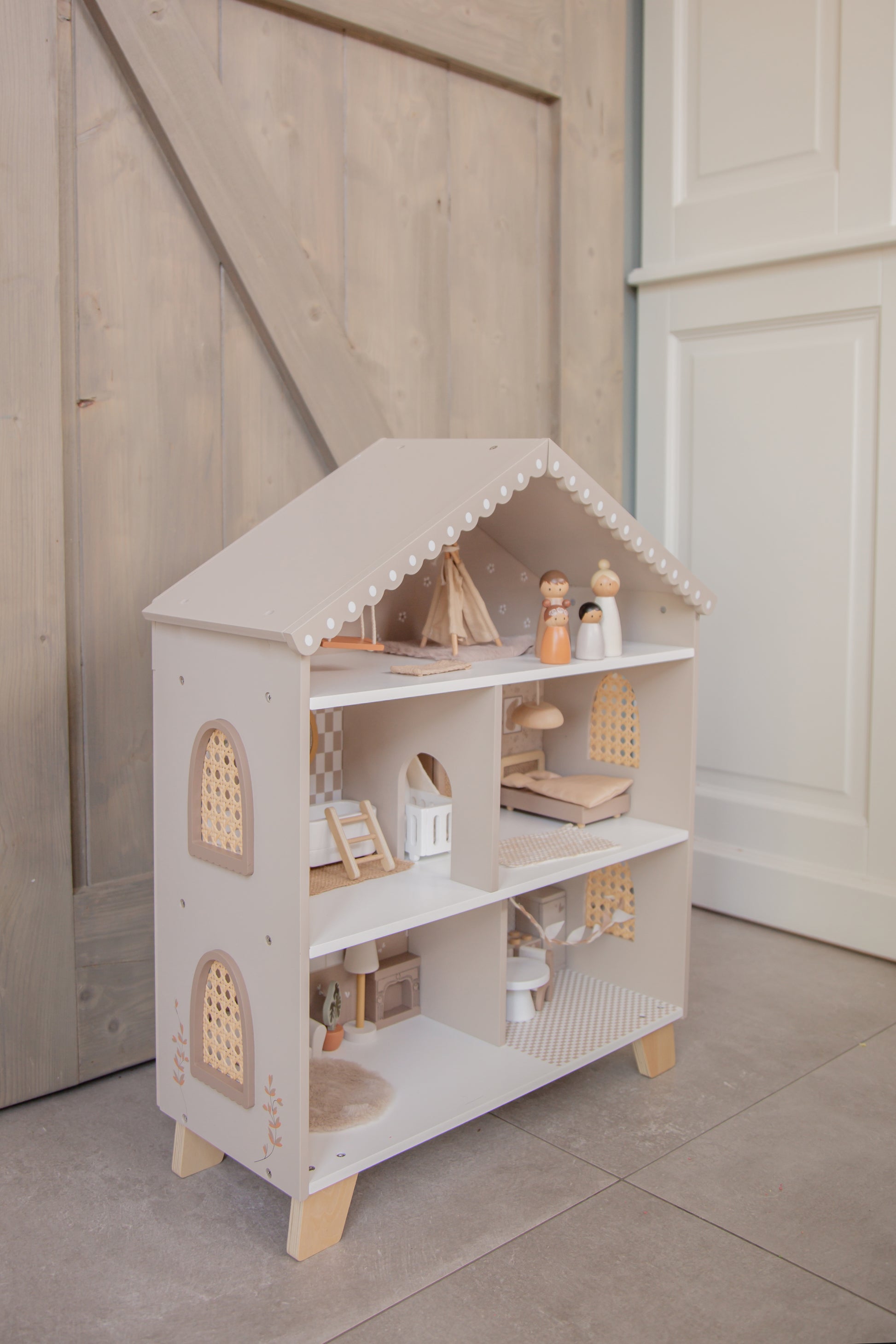 Label Label Label Label Doll House - Poppenhuis - Nougat - Decomusy