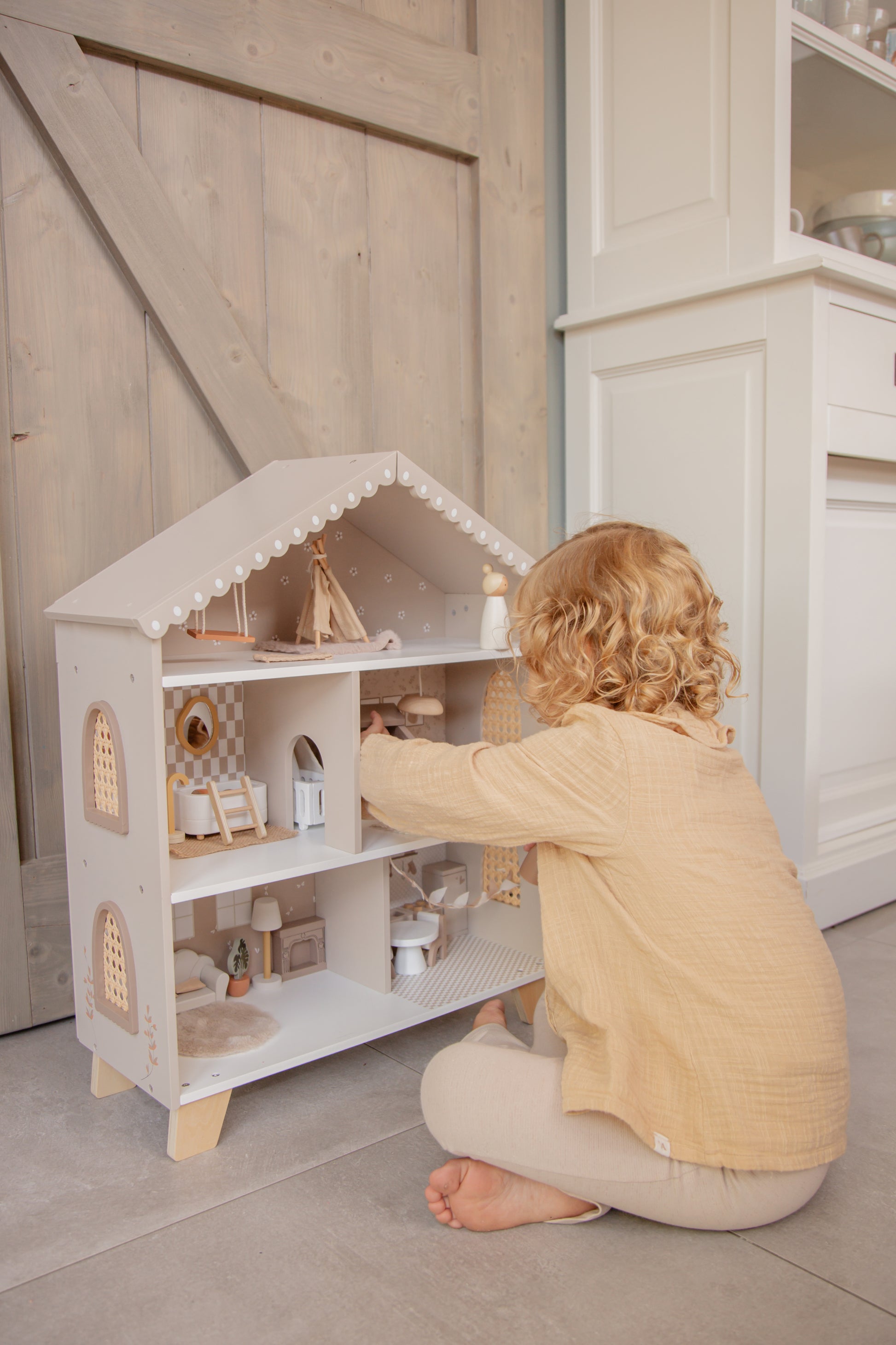 Label Label Label Label Doll House - Poppenhuis - Nougat - Decomusy