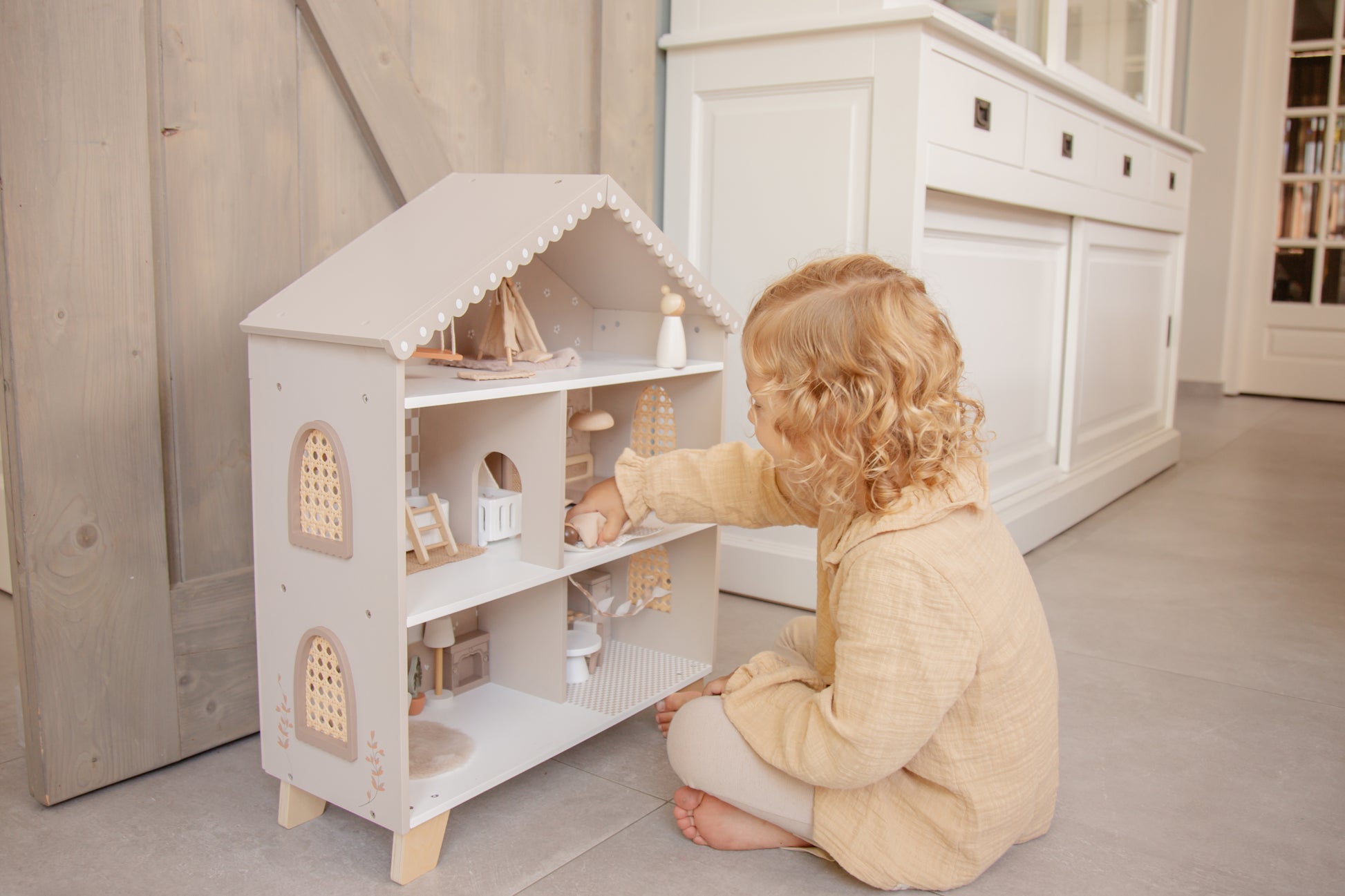 Label Label Label Label Doll House - Poppenhuis - Nougat - Decomusy