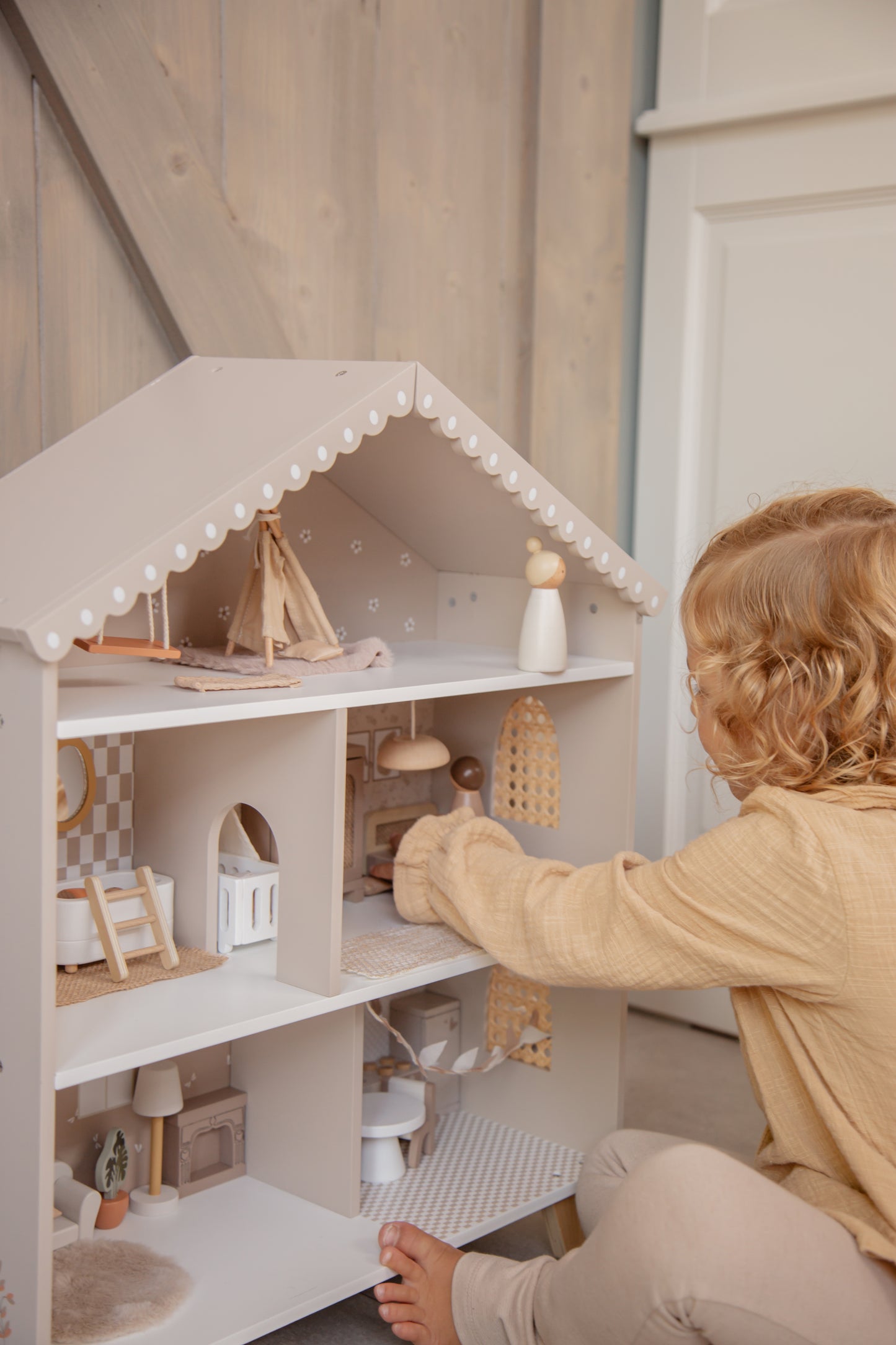 Label Label Label Label Doll House - Poppenhuis - Nougat - Decomusy