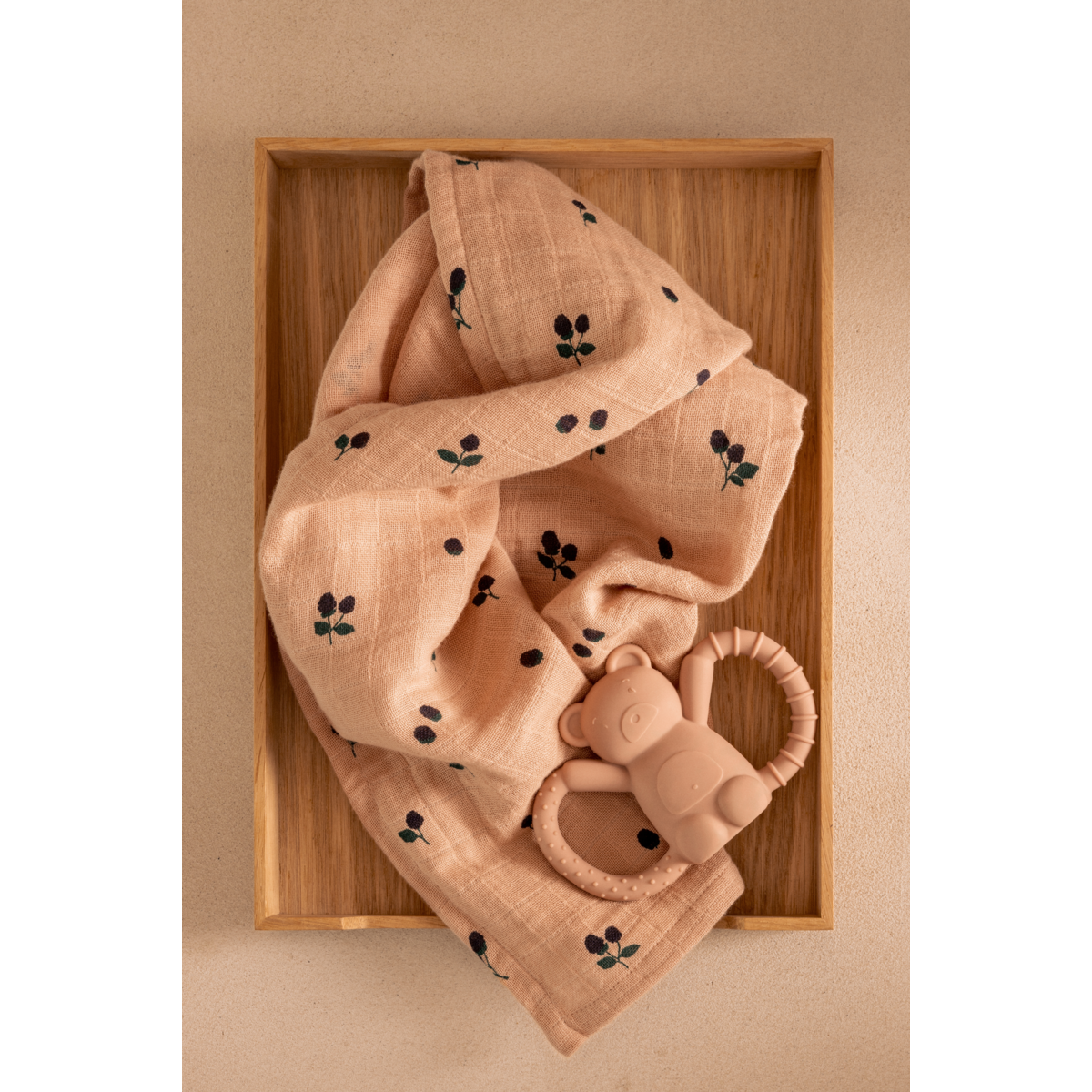 Liewood Liewood Lewis Muslin Cloth Hydrofiele Doek 2-Pack - Mini Berry / Pale tuscany - Decomusy
