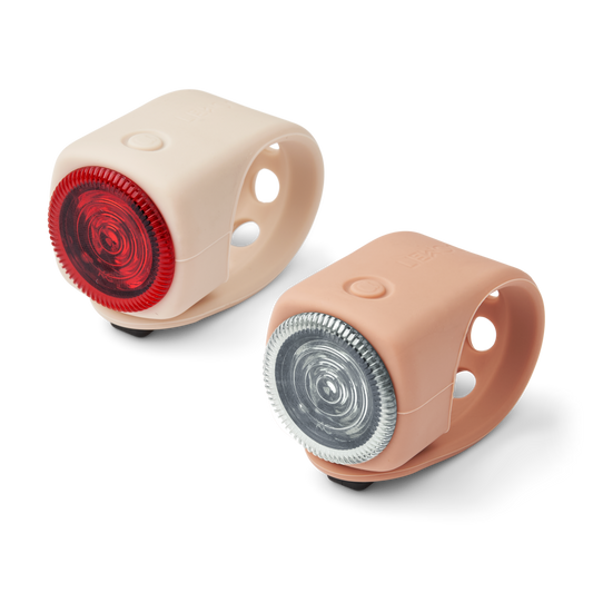 Liewood Liewood Rolf Bike Light 2-Pack - Tuscany rose / Apple blossom - Decomusy
