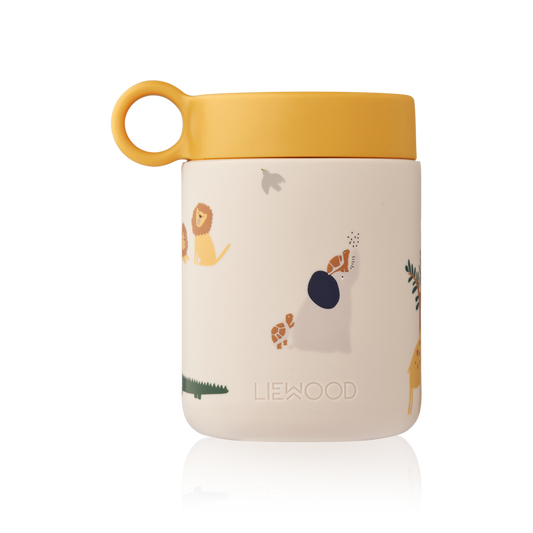 Liewood Liewood Kian Printed Food Jar Thermos - All together / Sandy - Decomusy