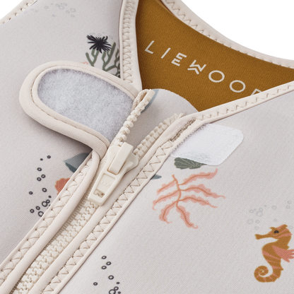 Liewood Liewood Dove Swim Vest - Sea creature / Sandy 15-19 KG - Decomusy