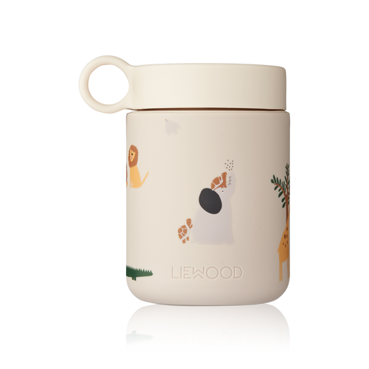 Liewood Liewood Kian Food Jar Geïsoleerde Voedselcontainer 250ml - All together / Sandy - Decomusy