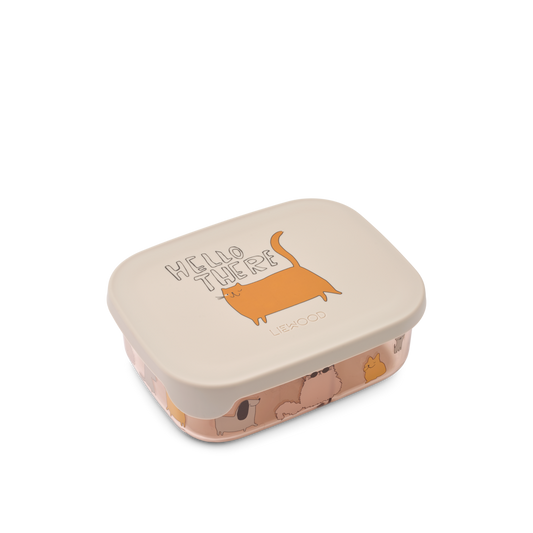 Liewood Liewood Arthur Tritan Lunchbox - Cats and Dogs / Sandy - Decomusy