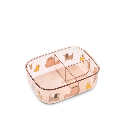 Liewood Liewood Arthur Tritan Lunchbox - Cats and Dogs / Sandy - Decomusy