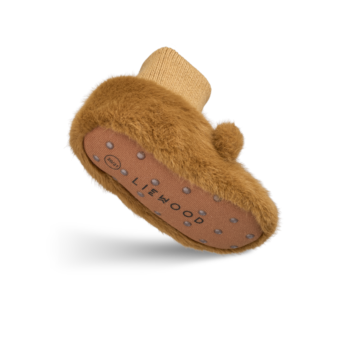 Liewood Liewood Beth Bear Plush Slipper Golden caramel - Decomusy