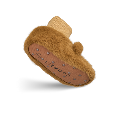Liewood Liewood Beth Bear Plush Slipper Golden caramel - Decomusy