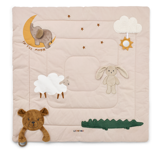 Liewood Liewood Bernet Classic Activity Blanket - Speelkleed - Sandy multi mix - Decomusy