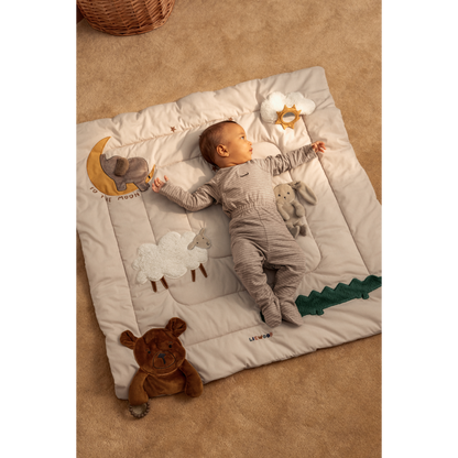 Liewood Liewood Bernet Classic Activity Blanket - Speelkleed - Sandy multi mix - Decomusy