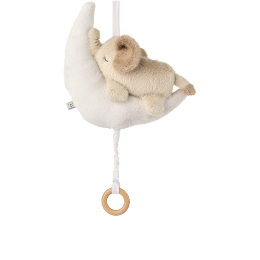 Liewood Liewood Mandy Baby Elephant Music Mobile - Muziekmobiel - Mist / Sandy - Decomusy