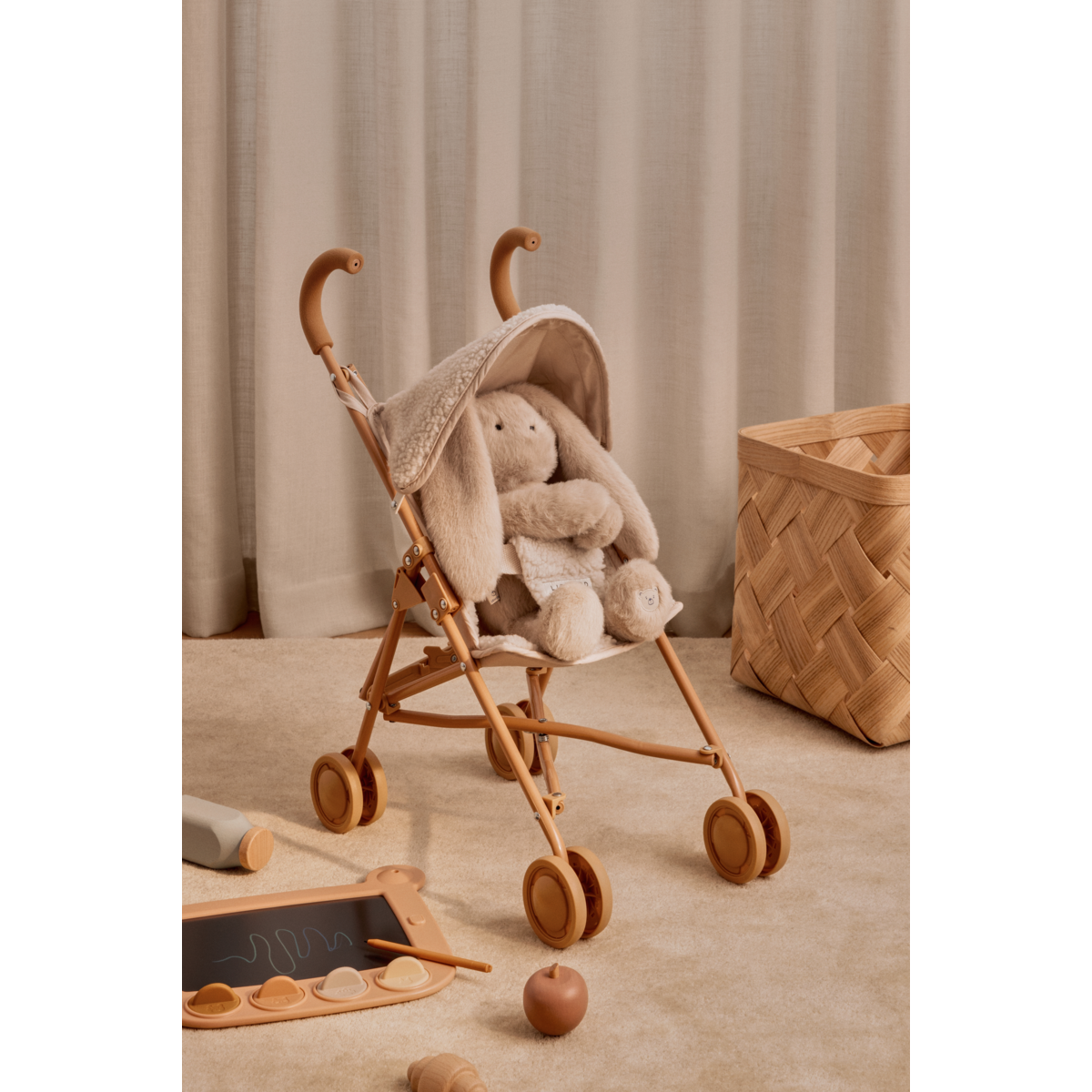 Liewood Liewood Elsie Pile Doll Stroller - Sandy - Decomusy