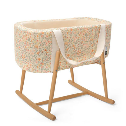 Charlie Crane KUKO Moses Basket - Mushie Pastel Bloom