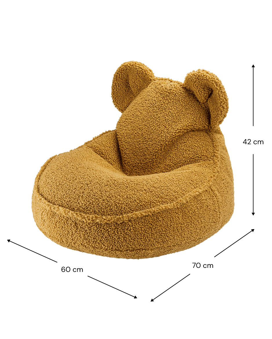 Wigiwama Wigiwama Bear Beanbag Chair Poef - Maple - Decomusy