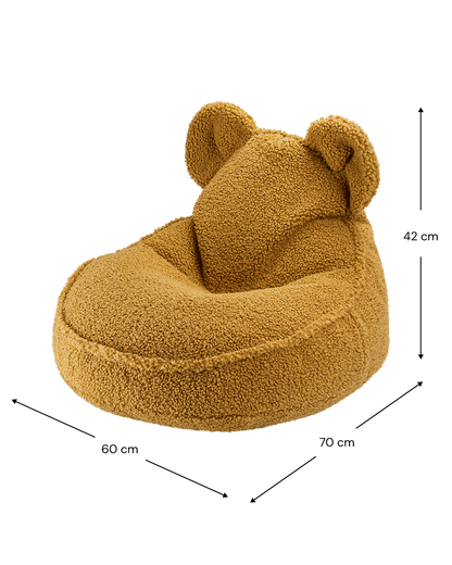 Wigiwama Wigiwama Bear Beanbag Chair Poef - Maple - Decomusy