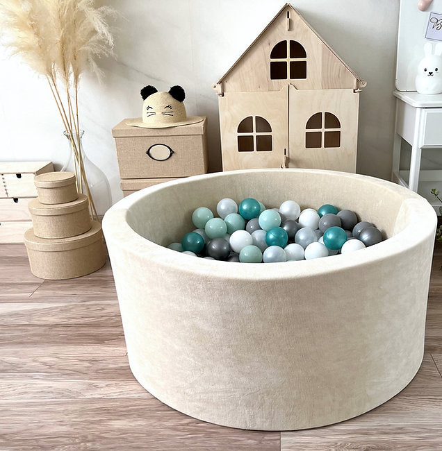 Moje. Moje. Ballenbad- 90x40 cm - Soft Velvet - Ecru - Decomusy