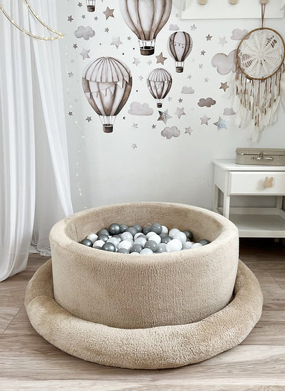 Moje. Moje. Ballenbad - 90x40 cm - Teddy Beige - Decomusy