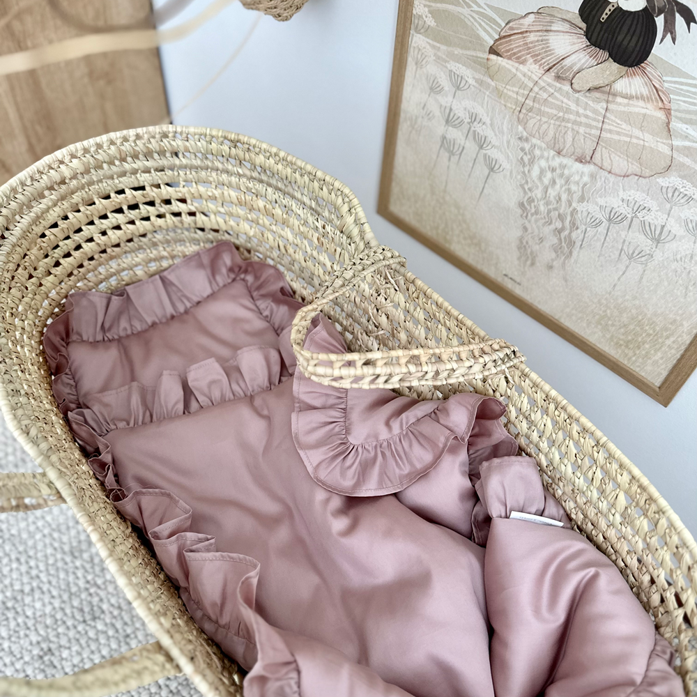 Cotton&Sweets Cotton & Sweets Dekbedovertrek Newborn Margaret - Dusty Pink - Decomusy