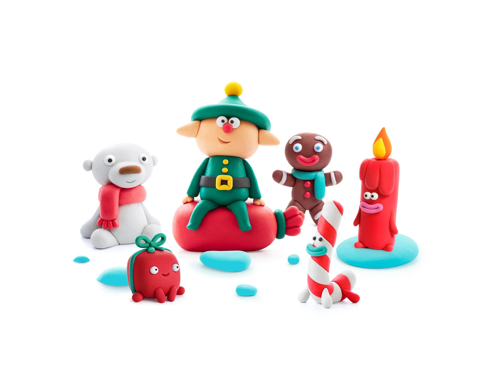 Hey Clay HeyClay boetseerklei Polar fun - LIMITED EDITION - 15 pack - Decomusy