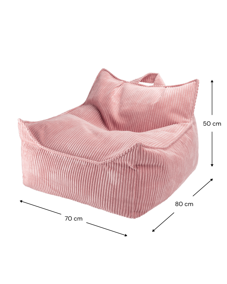 Wigiwama Wigiwama Beanbag Chair - Pink Mousse - Decomusy