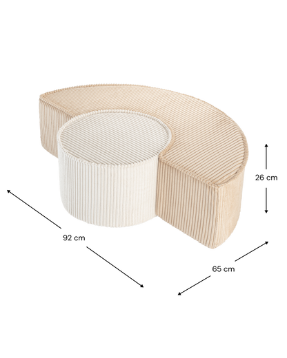 Wigiwama Wigiwama Mousse Pouffe Set Speelset - Brown Sugar - Decomusy