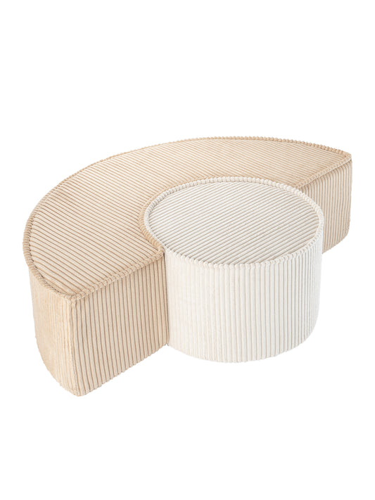 Wigiwama Wigiwama Mousse Pouffe Set Speelset - Brown Sugar - Decomusy