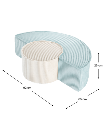 Wigiwama Wigiwama Mousse Pouffe Set Speelset - Peppermint Green - Decomusy