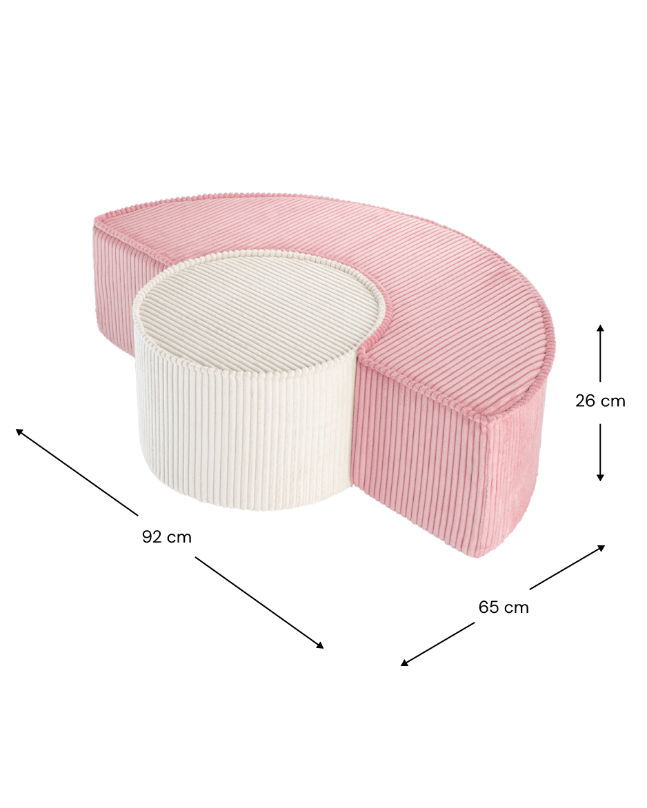 Wigiwama Wigiwama Pouffe Set Speelset - Pink Mousse - Decomusy