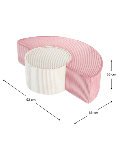 Wigiwama Wigiwama Pouffe Set Speelset - Pink Mousse - Decomusy