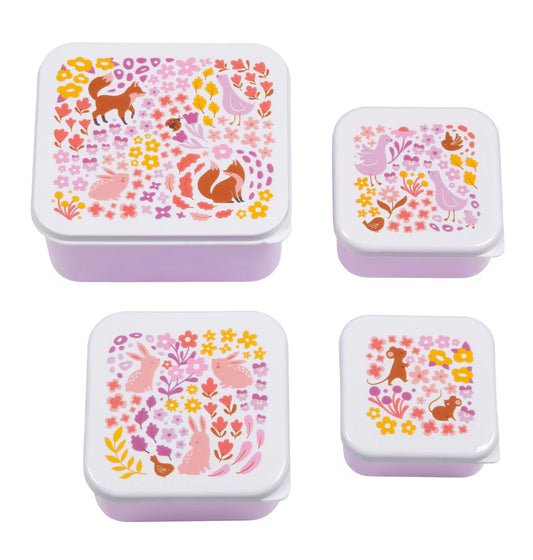 A Little Lovely Company A Little Lovely Company Lunch & Snackbox Set Flower Garden - Decomusy