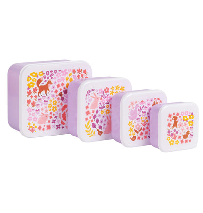A Little Lovely Company A Little Lovely Company Lunch & Snackbox Set Flower Garden - Decomusy
