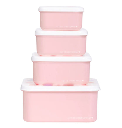 A Little Lovely Company Lunch & Snackbox Set Hearts