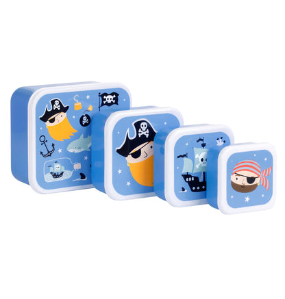 A Little Lovely Company A Little Lovely Company Lunch & Snackbox Set Pirates - Decomusy