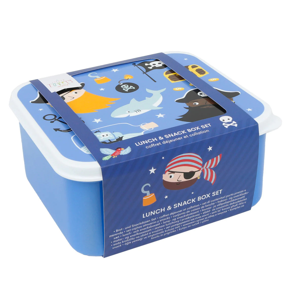 A Little Lovely Company A Little Lovely Company Lunch & Snackbox Set Pirates - Decomusy