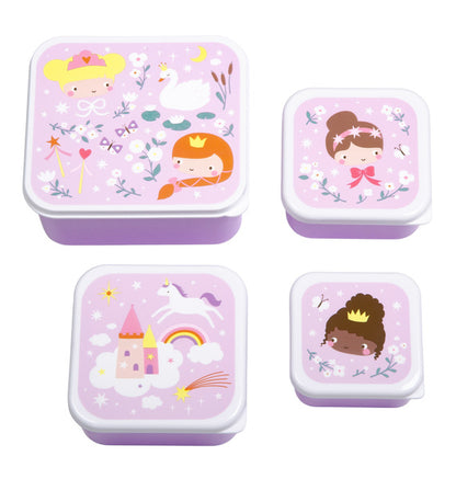 A Little Lovely Company Lunch & Snackbox Set Princesses
