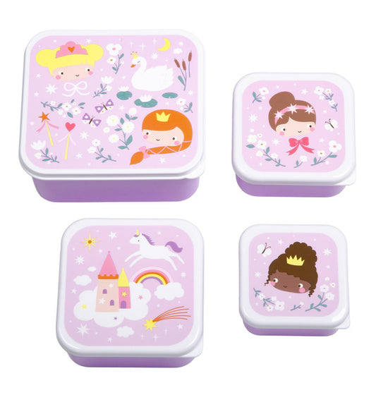 A Little Lovely Company Lunch & Snackbox Set Princesses
