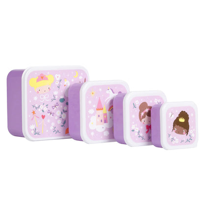 A Little Lovely Company Lunch & Snackbox Set Princesses