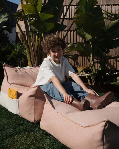 Wigiwama Wigiwama Pouffe Square Ottoman Outdoor - Seashell - Decomusy