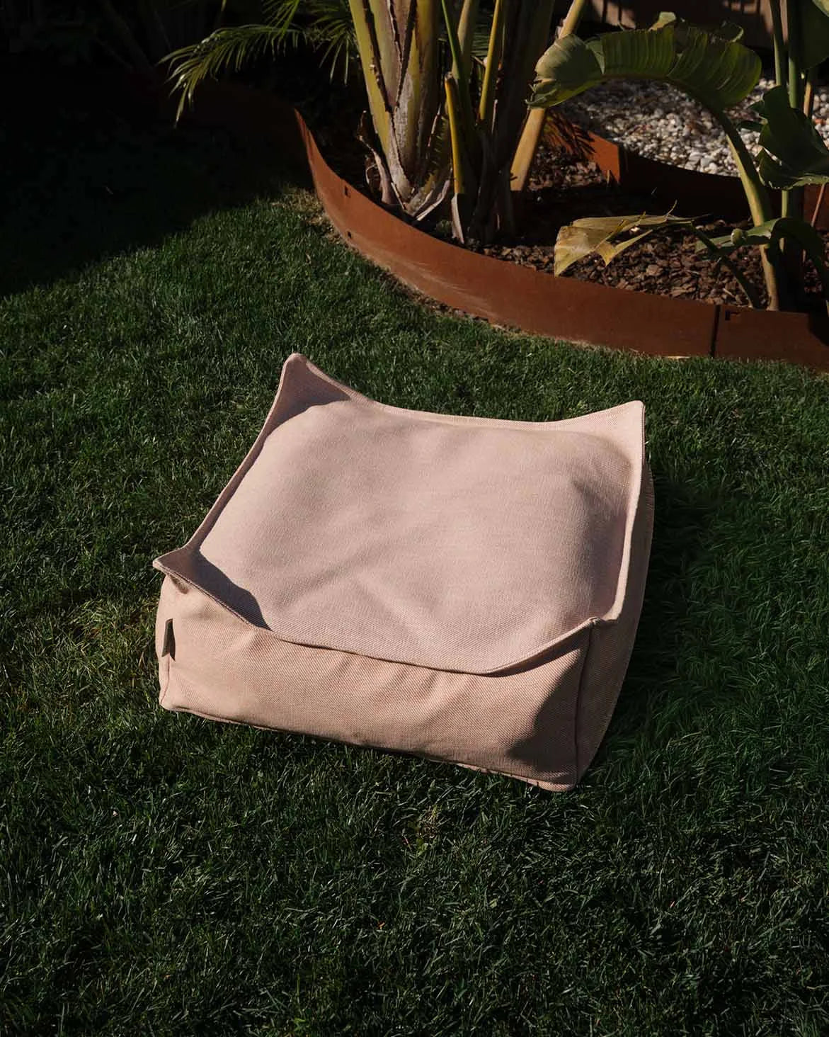Wigiwama Wigiwama Pouffe Square Ottoman Outdoor - Seashell - Decomusy