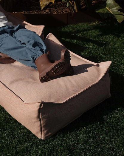 Wigiwama Wigiwama Pouffe Square Ottoman Outdoor - Seashell - Decomusy